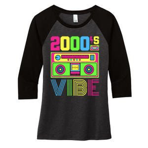 2000s Vibe Outfit 2000s Hip Hop Costume Early 2000s Fashion Women's Tri-Blend 3/4-Sleeve Raglan Shirt