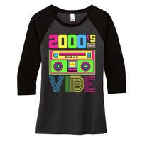 2000s Vibe Outfit 2000s Hip Hop Costume Early 2000s Fashion Women's Tri-Blend 3/4-Sleeve Raglan Shirt