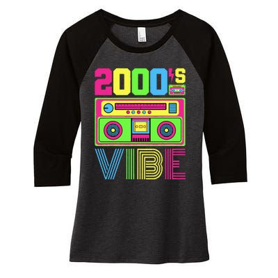 2000s Vibe Outfit 2000s Hip Hop Costume Early 2000s Fashion Women's Tri-Blend 3/4-Sleeve Raglan Shirt