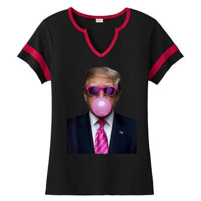 2024 Vote President Funny Cute Ladies Halftime Notch Neck Tee