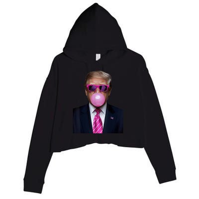 2024 Vote President Funny Cute Crop Fleece Hoodie