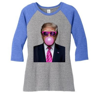 2024 Vote President Funny Cute Women's Tri-Blend 3/4-Sleeve Raglan Shirt