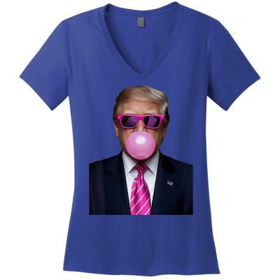 2024 Vote President Funny Cute Women's V-Neck T-Shirt