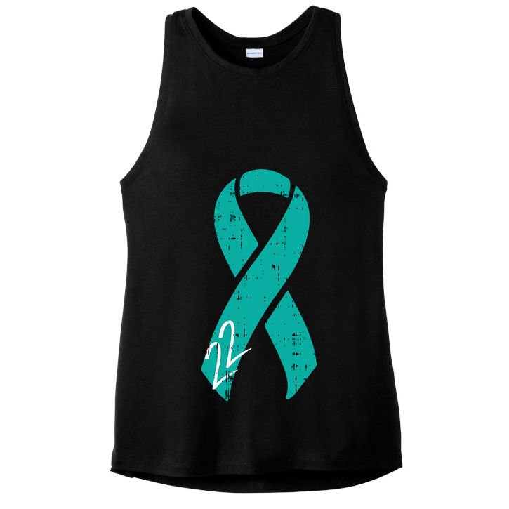 22 Veteran Suicide Prevention Ptsd Awareness Patriotic Gifts Ladies PosiCharge Tri-Blend Wicking Tank