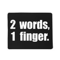 2 Words 1 Finger Funny Mousepad