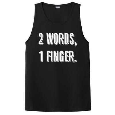 2 Words 1 Finger PosiCharge Competitor Tank