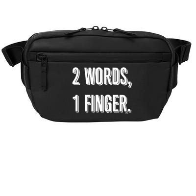 2 Words 1 Finger Crossbody Pack