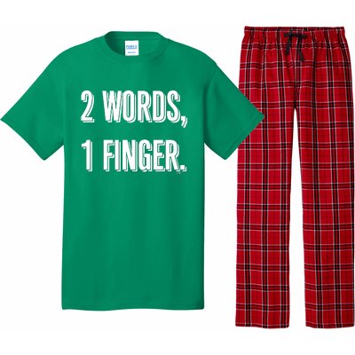 2 Words 1 Finger Pajama Set