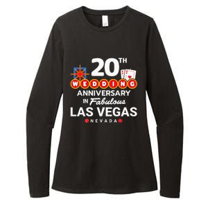 20th Wedding Anniversary Vegas Couple Vegas Anniversary Womens CVC Long Sleeve Shirt