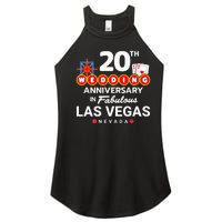 20th Wedding Anniversary Vegas Couple Vegas Anniversary Women's Perfect Tri Rocker Tank