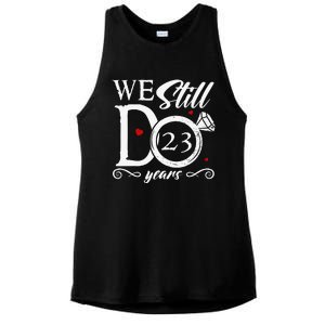 23rd Wedding Anniversary We Still Do 23 Year Since 2000 Ladies PosiCharge Tri-Blend Wicking Tank