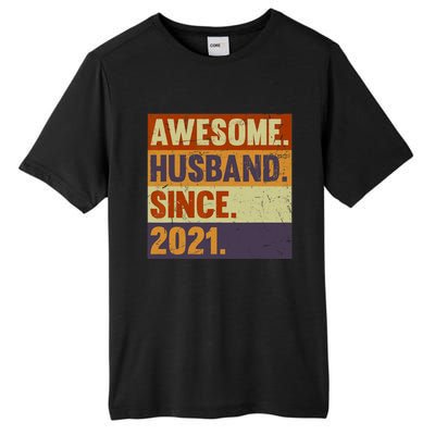 2nd Wedding Anniversary For Him Cotton Gift Husband Tall Fusion ChromaSoft Performance T-Shirt