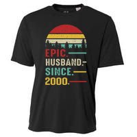 25th Wedding Anniversary For Him Epic Husband Since 2000 Cooling Performance Crew T-Shirt