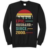 25th Wedding Anniversary For Him Epic Husband Since 2000 Sweatshirt