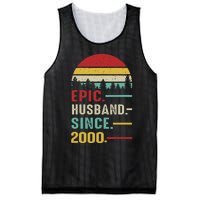 25th Wedding Anniversary For Him Epic Husband Since 2000 Mesh Reversible Basketball Jersey Tank