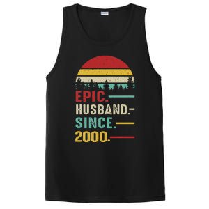 25th Wedding Anniversary For Him Epic Husband Since 2000 PosiCharge Competitor Tank