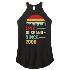 25th Wedding Anniversary For Him Epic Husband Since 2000 Women's Perfect Tri Rocker Tank