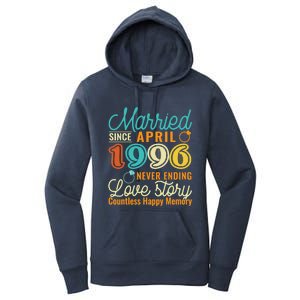 26th Wedding Anniversary Love Story Married Since April 1996 Cute Gift Women's Pullover Hoodie