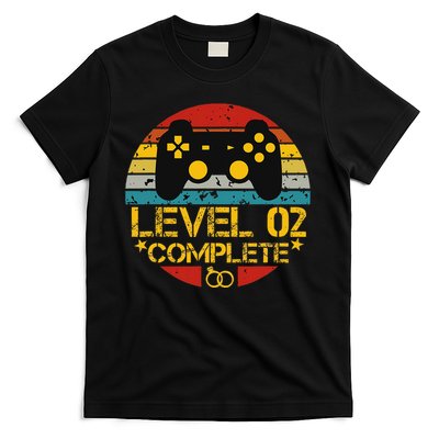 2nd Wedding Anniversary Gift Level 2 Complete Wife Husband T-Shirt