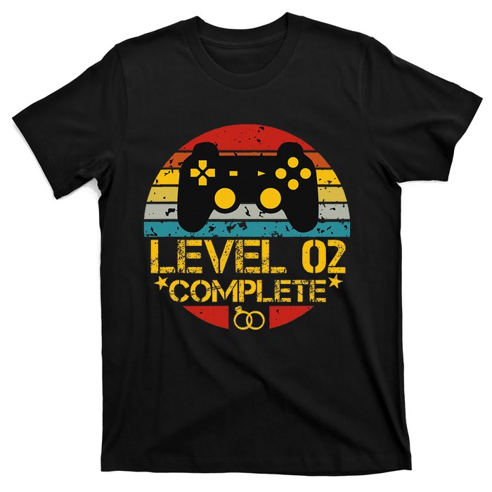 2nd Wedding Anniversary Gift Level 2 Complete Wife Husband T-Shirt