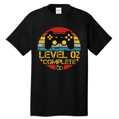 2nd Wedding Anniversary Gift Level 2 Complete Wife Husband Tall T-Shirt