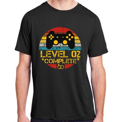 2nd Wedding Anniversary Gift Level 2 Complete Wife Husband Adult ChromaSoft Performance T-Shirt