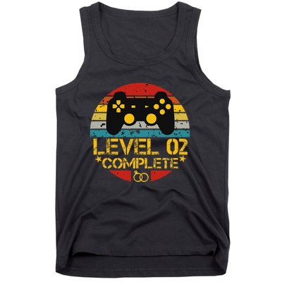 2nd Wedding Anniversary Gift Level 2 Complete Wife Husband Tank Top