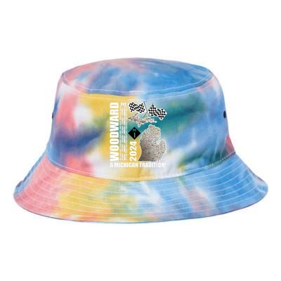 2024 Woodward Ave A Michigan Tradition Map Tie Dye Newport Bucket Hat