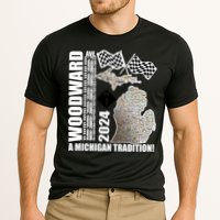 2024 Woodward Ave A Michigan Tradition Map Cooling Performance Crew T-Shirt
