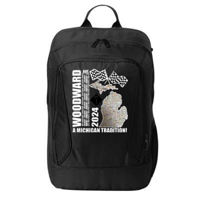 2024 Woodward Ave A Michigan Tradition Map City Backpack