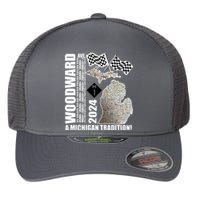 2024 Woodward Ave A Michigan Tradition Map Flexfit Unipanel Trucker Cap