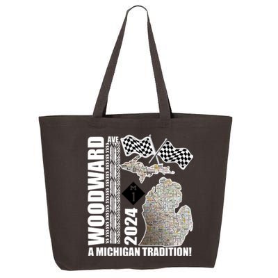 2024 Woodward Ave A Michigan Tradition Map 25L Jumbo Tote