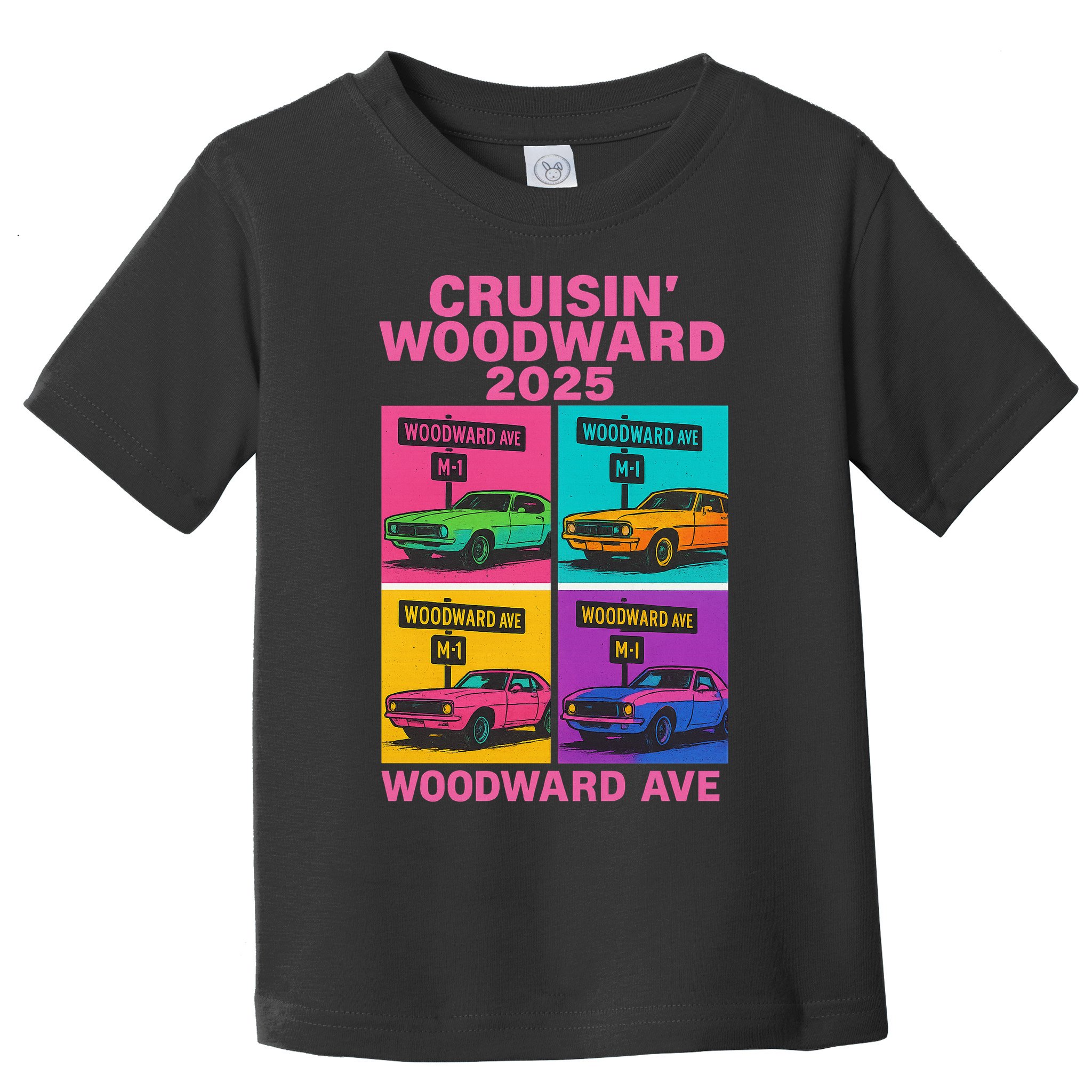 2025 Woodward Ave M1 Car Cruise Pop Art Toddler T-Shirt