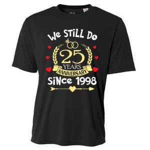 25th Wedding Anniversary We Still Do 25 Years Ago Since 1998 Cooling Performance Crew T-Shirt