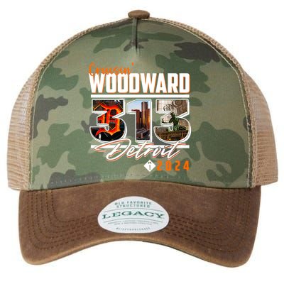 2024 Woodward Ave 313 Cruising Detroit Legacy Tie Dye Trucker Hat
