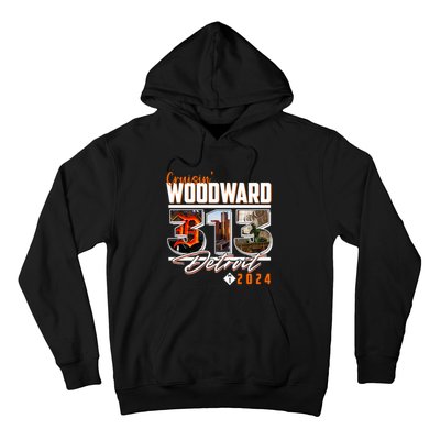 2024 Woodward Ave 313 Cruising Detroit Hoodie