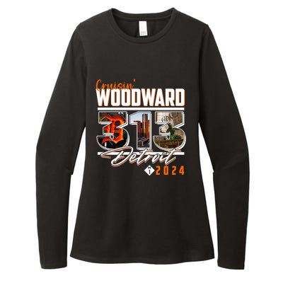 2024 Woodward Ave 313 Cruising Detroit Womens CVC Long Sleeve Shirt