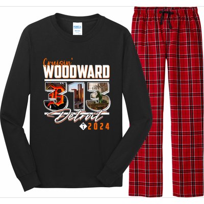 2024 Woodward Ave 313 Cruising Detroit Long Sleeve Pajama Set