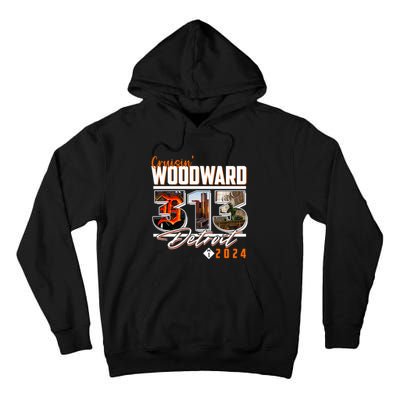 2024 Woodward Ave 313 Cruising Detroit Tall Hoodie