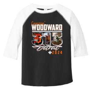 2024 Woodward Ave 313 Cruising Detroit Toddler Fine Jersey T-Shirt