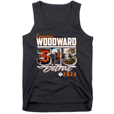 2024 Woodward Ave 313 Cruising Detroit Tank Top