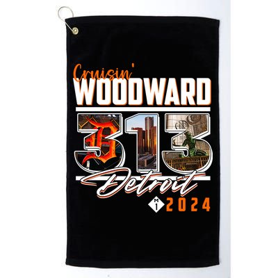 2024 Woodward Ave 313 Cruising Detroit Golf Towel