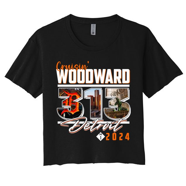 2024 Woodward Ave 313 Cruising Detroit Crop Top