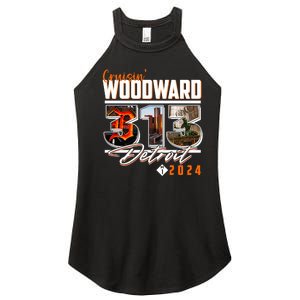 2024 Woodward Ave 313 Cruising Detroit Women’s Perfect Tri Rocker Tank