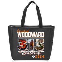 2024 Woodward Ave 313 Cruising Detroit Zip Tote Bag