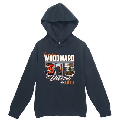 2024 Woodward Ave 313 Cruising Detroit Urban Pullover Hoodie