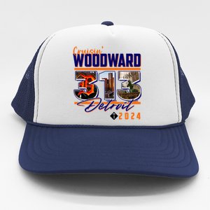 2024 Woodward Ave 313 Cruising Detroit Trucker Hat