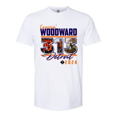 2024 Woodward Ave 313 Cruising Detroit Softstyle CVC T-Shirt