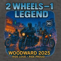 2025 Woodward Biker Legend 2 Wheels  Vector Backpack