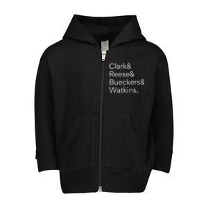 2024 Women Basketball Legends Clark Reese Bueckers Watkins Toddler Zip Fleece Hoodie